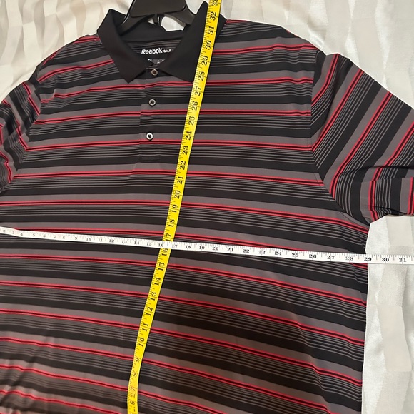 Nice Reebok, golf black, silver and red polo 3XL - Picture 4 of 5